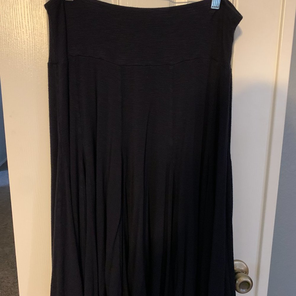 Navy Blue Flowy Skirt